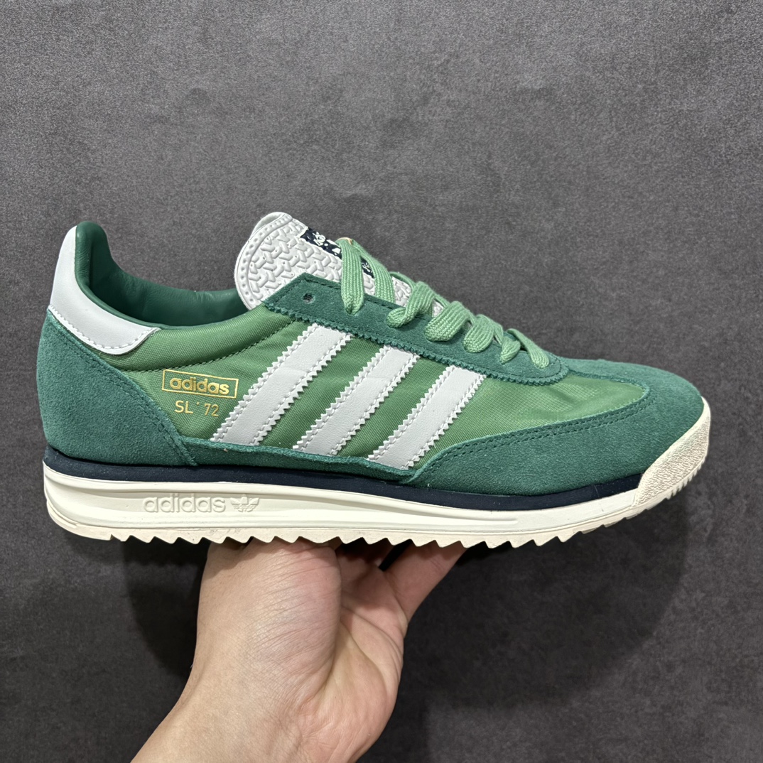 【K8纯原】Adidas Original SL72 OG 系列德训足球风百搭低帮休闲运动板鞋货号：IH8016nn原版开发 品质细节完美n正确版型 正确粗翻毛皮n采用高弹EVA+MODEL+RB三层组合底区别市面RB一体大底 三层组合鞋底重量与原鞋一致  尺码：36 36⅔ 37⅓ 38 38⅔ 39⅓ 40 40⅔ 41⅓ 42 42⅔ 43⅓ 44 44⅔ 45 编码：YB230250-莆田鞋批发中心