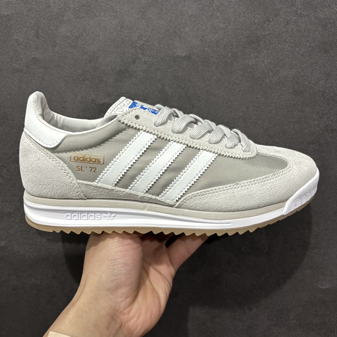 【K8纯原】Adidas Original SL72 OG 系列德训足球风百搭低帮休闲运动板鞋货号：JI1281nn原版开发 品质细节完美n正确版型 正确粗翻毛皮n采用高弹EVA+MODEL+RB三层组合底区别市面RB一体大底 三层组合鞋底重量与原鞋一致  尺码：36 36⅔ 37⅓ 38 38⅔ 39⅓ 40 40⅔ 41⅓ 42 42⅔ 43⅓ 44 44⅔ 45 编码：YB230250-莆田鞋批发中心