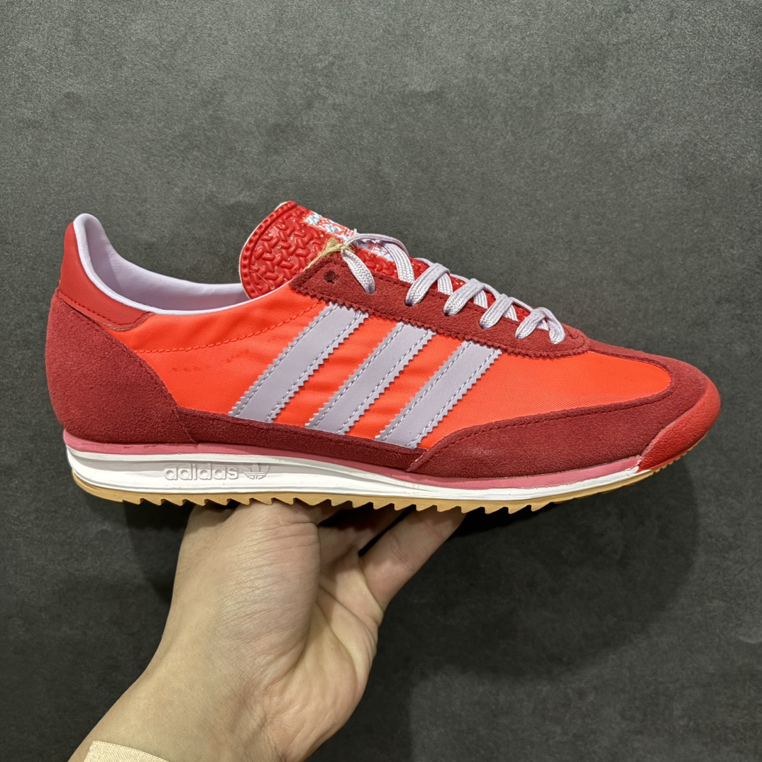 【K8纯原】Adidas Original SL72 OG 系列德训足球风百搭低帮休闲运动板鞋货号：JH7392nn原版开发 品质细节完美n正确版型 正确粗翻毛皮n采用高弹EVA+MODEL+RB三层组合底区别市面RB一体大底 三层组合鞋底重量与原鞋一致  尺码：36 36⅔ 37⅓ 38 38⅔ 39⅓ 40 40⅔ 41⅓ 42 42⅔ 43⅓ 44 44⅔ 45 编码：YB230250-莆田鞋批发中心