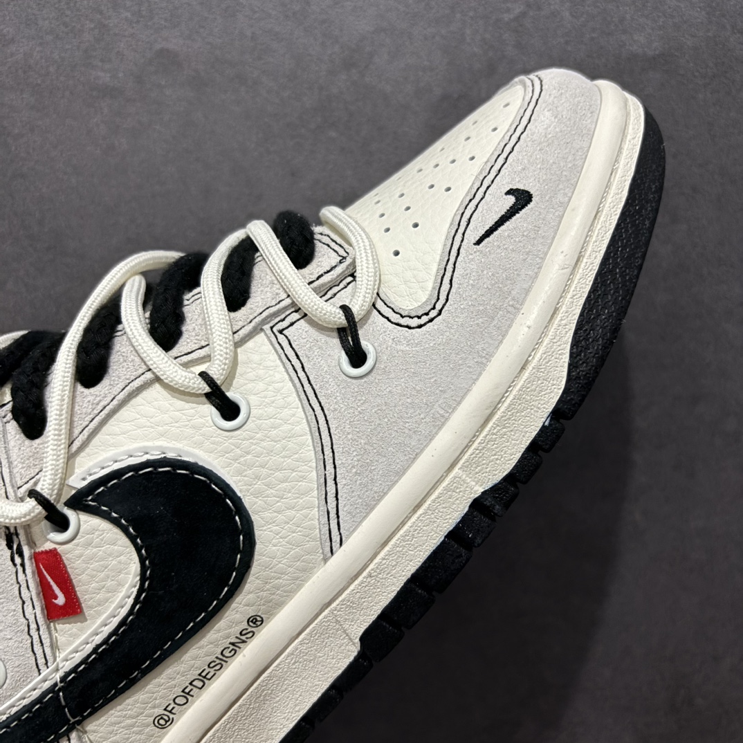 图片[5]-【定制版】Nk SB Dunk Low 斯图西联名 绑带米灰黑勾 周年高端定制 低帮休闲板鞋rn#定制鞋盒 大厂纯原品质出货 超高清洁度 皮料切割干净无任何毛边 细节完美 r 货号：YX5066-242 尺码：36 36.5 37.5 38 38.5 39 40 40.5 41 42 42.5 43 44 44.5 45  编码：HXS340360-莆田鞋批发中心