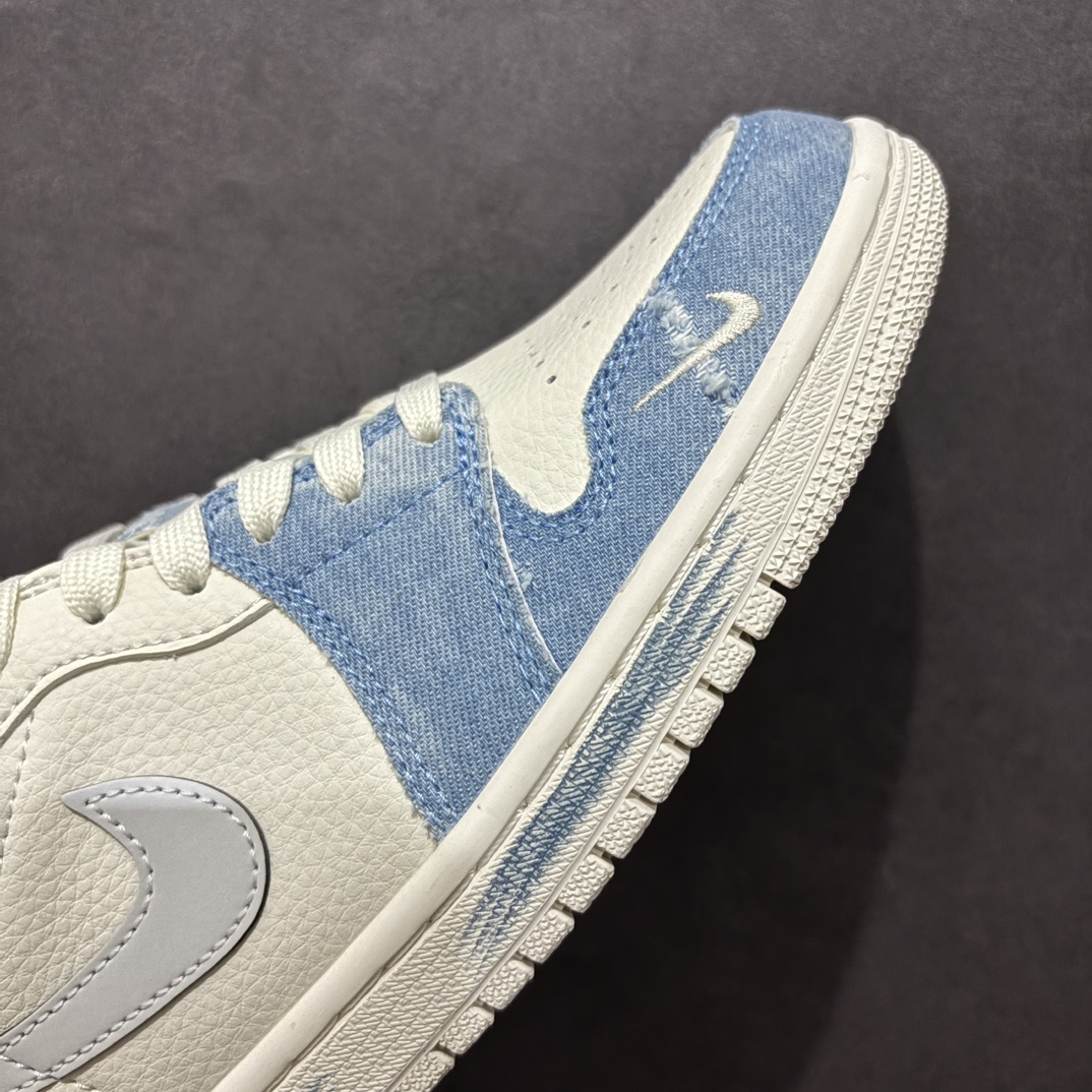 图片[5]-【定制版】MLB x Air Jordan 1 Low 复古蓝牛仔n此款主张打破传统的工业化流水线设计限制，以Made by ideas的超级创意为理念，集结众多潮流设计师，结合时下最ing潮流风尚，为潮流爱好者打造彰品自我的专属潮品。同时尊重每个年轻人对于潮流的理解与选择，主张“让每个年轻人塑造自己的潮流”。 货号：DC2024-027 Size：36 36.5 37.5 38 38.5 39 40 40.5 41 42 42.5 43 44 44.5 45 编码：HXS260280-莆田鞋批发中心