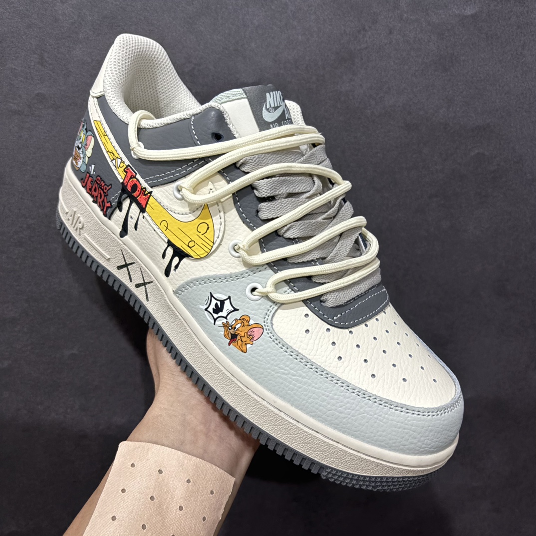 图片[3]-【公司级】Nike Air Force 1 Low 07 猫和老鼠涂鸦 米蓝绑带n原楦头原纸板 打造纯正低帮空军版型 专注外贸渠道 全掌内置蜂窝气垫原盒配件 原厂中底钢印、拉帮完美官方货号：KS6896 555 Size：36 36.5 37.5 38 38.5 39 40 40.5 41 42 42.5 43 44 44.5 45 编码：HXS310320-莆田鞋批发中心