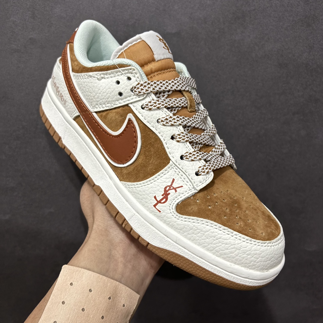 图片[3]-【定制版】NIKE SB Dunk Low x Yves Saint Laurent 白棕红满天星n性价比天花板 极力推荐n原装头层材料 独家版型蒸餾加工n帶來的是更好的视觉和脚感体验n大厂纯原品质出货 清洁度 电绣工艺皮料切割干净无任何毛边 细节完美官方货号：GF2409 174 尺码：36 36.5 37.5 38 38.5 39 40 40.5 41 42 42.5 43 44 44.5 45  编码：QF220240-莆田鞋批发中心