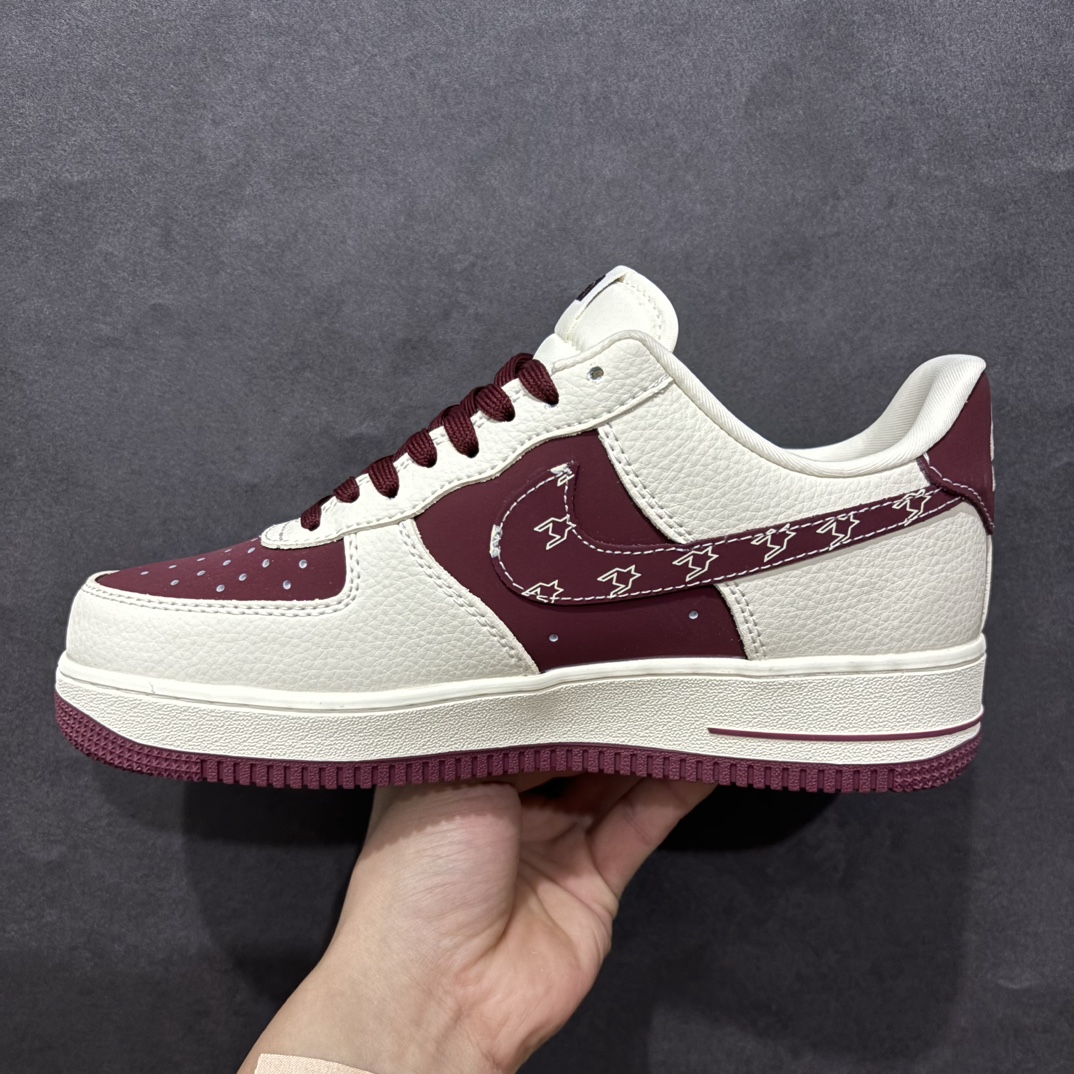 Nk Air Force 1'07 Low 北面联名 酒红三勾 空军一号低帮休闲板鞋 KK1988-042