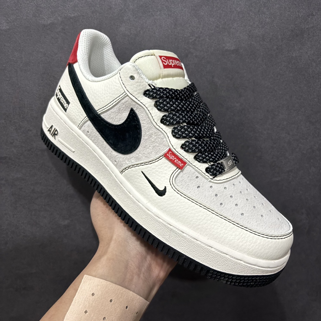 图片[3]-【公司级】Nk Air Force 1\’07 Low Supreme联名 米黑线猪八 空军一号低帮休闲板鞋 BB7518-012rn原楦头原纸板 原装鞋盒 定制五金配件 内置全掌气垫 原厂鞋底 r 尺码：36 36.5 37.5 38 38.5 39 40 40.5 41 42 42.5 43 44 44.5 45  编码：HXS310320-莆田鞋批发中心