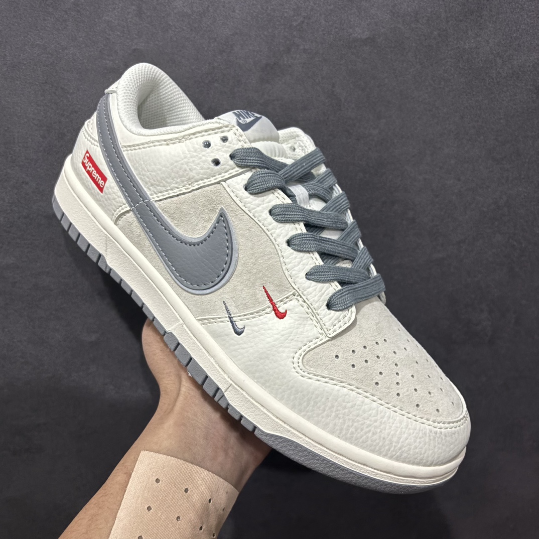 【定制版】Nk SB Dunk Low Supreme联名 灰勾双小勾 周年高端定制 低帮休闲板鞋 XX2025-688