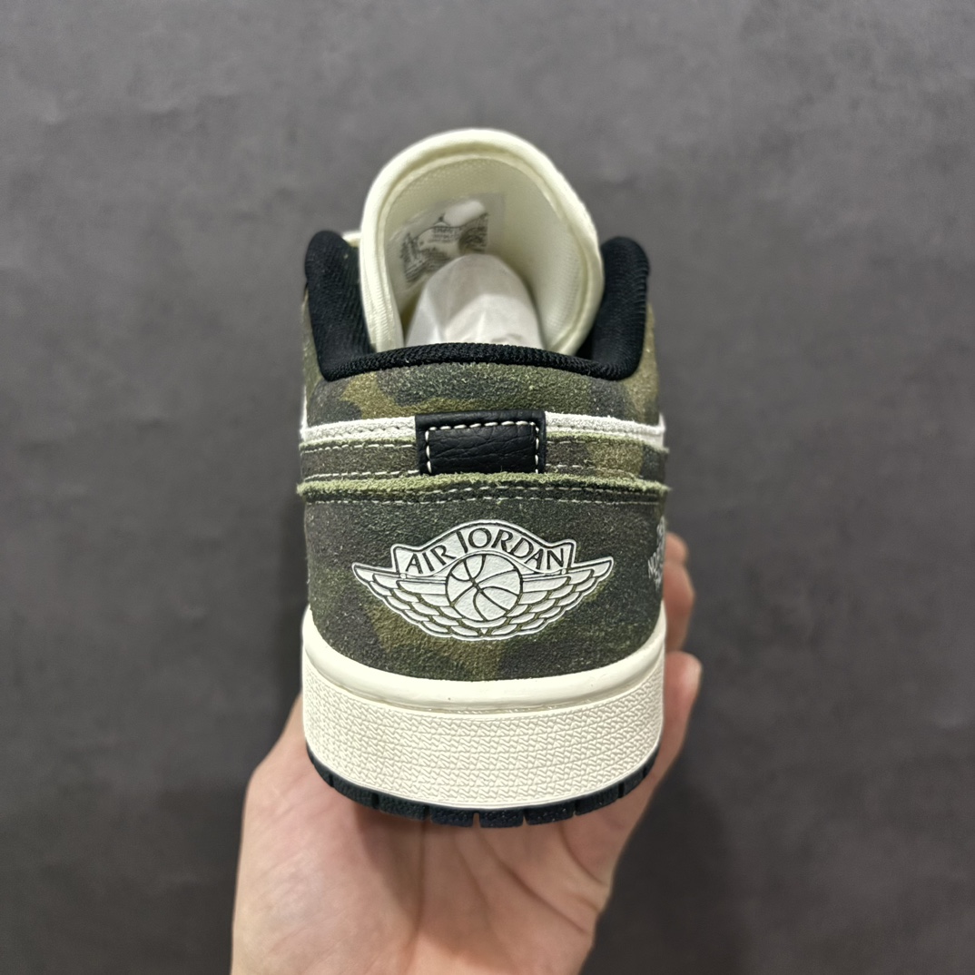 图片[4]-【定制版】Air Jordan 1 Low AJ1 乔1 北面联名 暗黑迷彩 高端定制 低帮复古篮球鞋 DM9188-013rn#定制鞋盒 大厂纯原品质出货 超高清洁度 皮料切割干净无任何毛边 细节完美 r 尺码：36 36.5 37.5 38 38.5 39 40 40.5 41 42 42.5 43 44 44.5 45  编码：HXS340360-莆田鞋批发中心