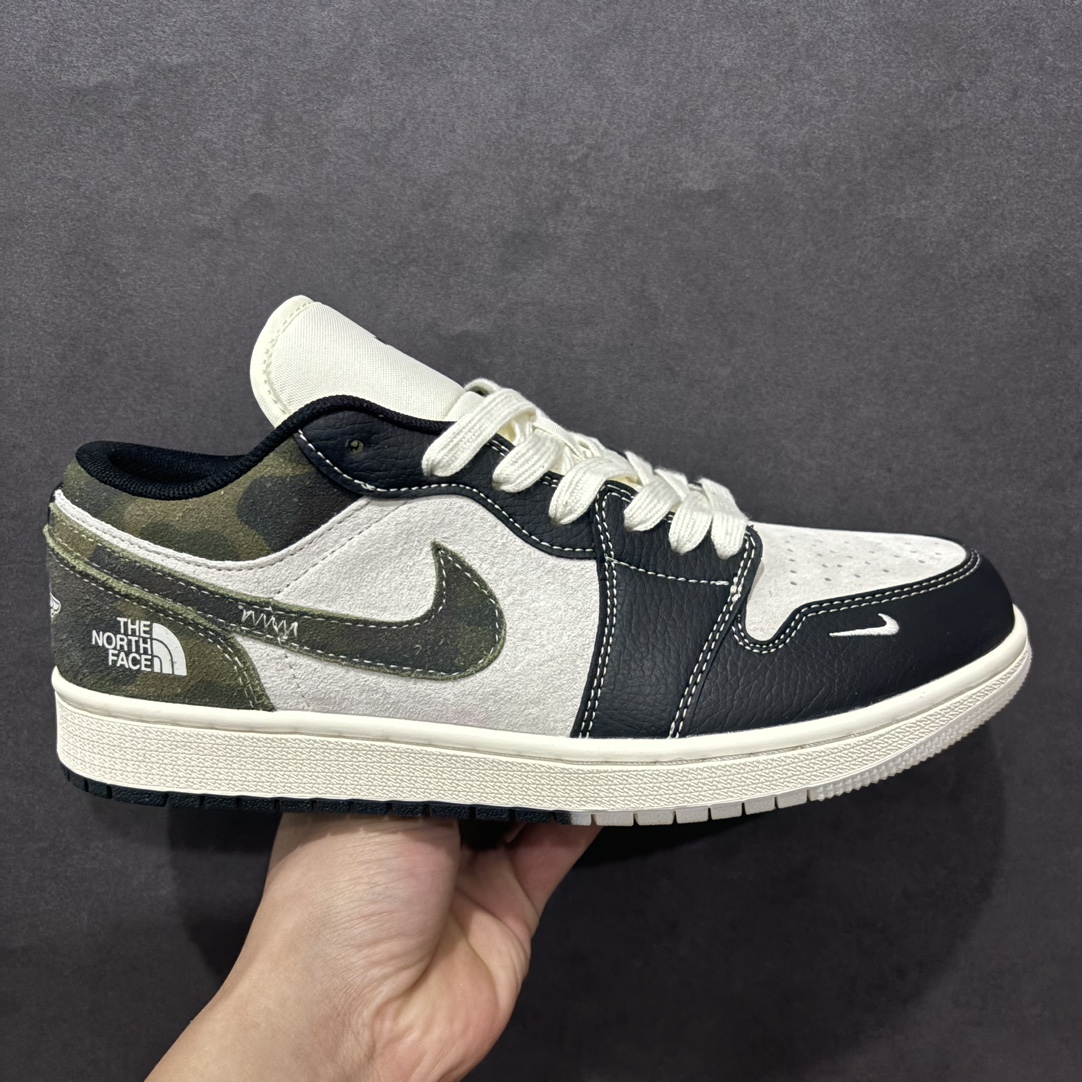 【定制版】Air Jordan 1 Low AJ1 乔1 北面联名 暗黑迷彩 高端定制 低帮复古篮球鞋 DM9188-013rn#定制鞋盒 大厂纯原品质出货 超高清洁度 皮料切割干净无任何毛边 细节完美 r 尺码：36 36.5 37.5 38 38.5 39 40 40.5 41 42 42.5 43 44 44.5 45  编码：HXS340360-莆田鞋批发中心