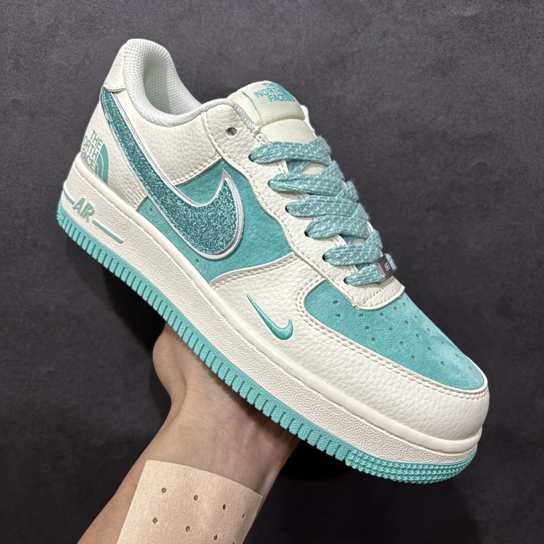 图片[3]-【公司级】Nike Air Force 1 Low 07 x The North Face 白青小钩满天星n原楦头原纸板 打造纯正低帮空军版型 专注外贸渠道 全掌内置蜂窝气垫原盒配件 原厂中底钢印、拉帮完美官方货号：QY6818 529 Size：36 36.5 37.5 38 38.5 39 40 40.5 41 42 42.5 43 44 44.5 45 编码：HXS280300-莆田鞋批发中心