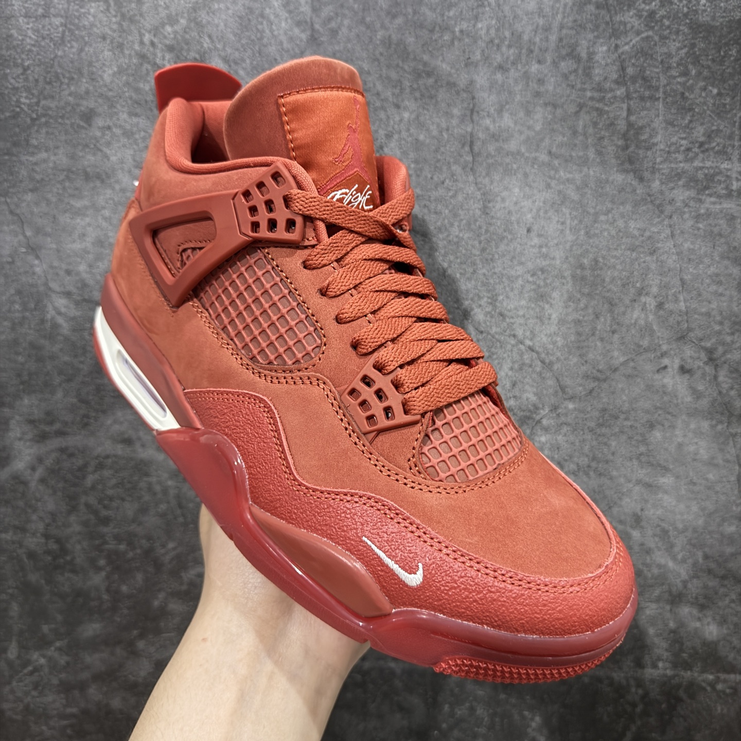 420 原厂版 Nigel Sylvester x Air Jordan AJ4 “Brick by Brick” 联名红砖 HF4340-800