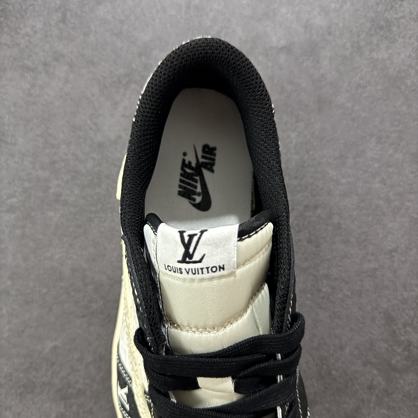 280 定制版Travis Scott x Fragment Design x Air Jordan 1 Low SP AJ1 LV联名 米黑鳄鱼纹 低帮文化休闲板鞋 XX3168-152
