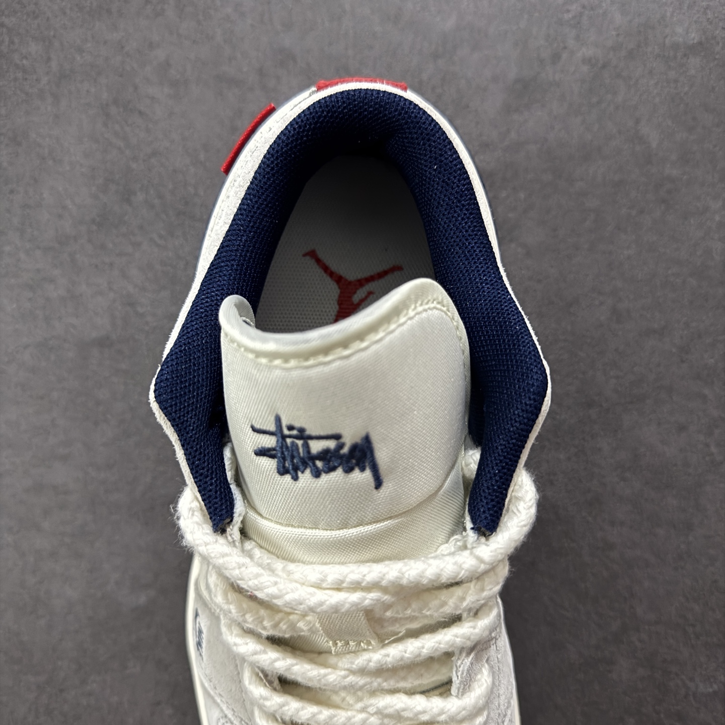 280 定制版Air Jordan 1 Low AJ1 乔1 斯图西联名 猪八深蓝勾 高端定制 低帮复古篮球鞋 YX5066-303