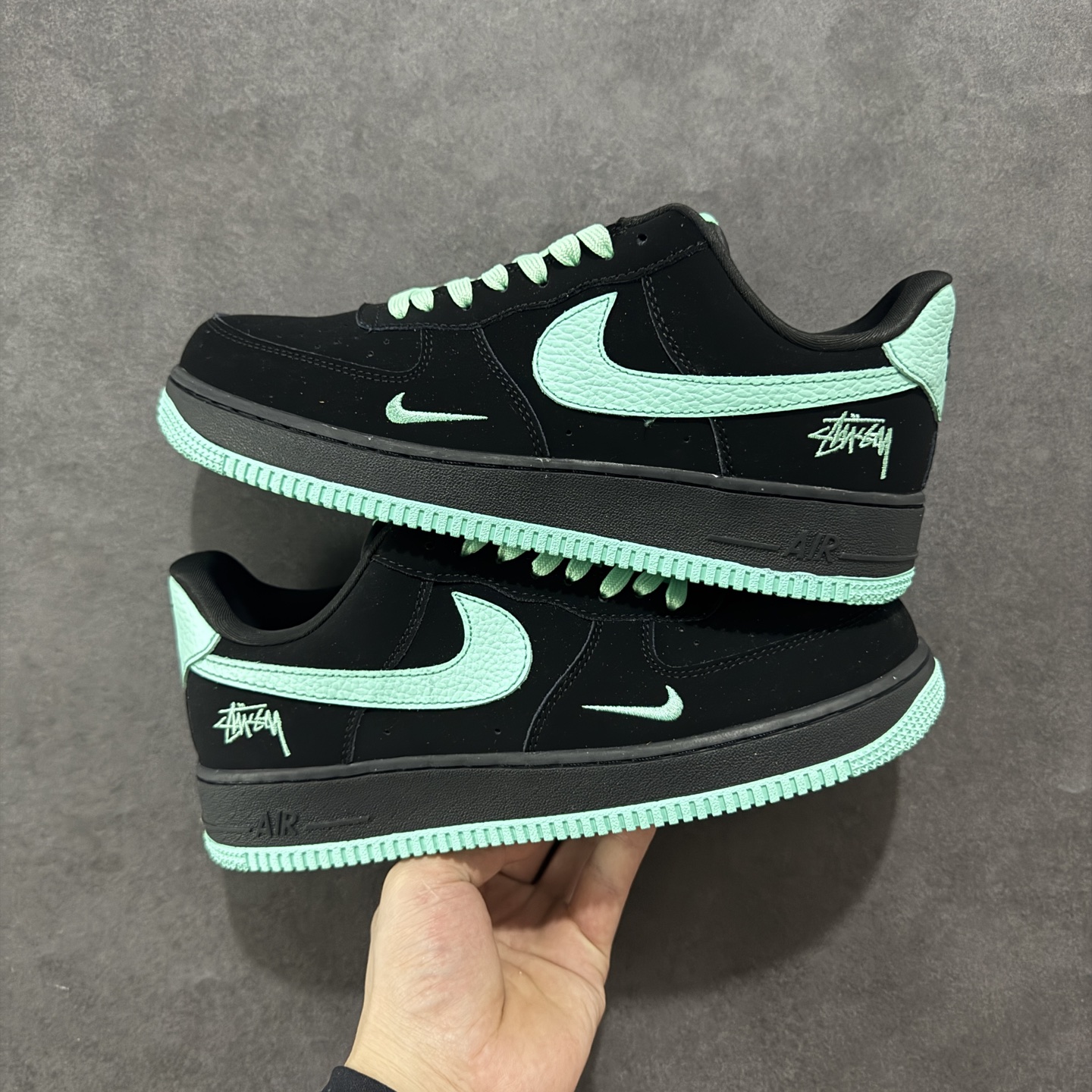 260 定制版Nike Air Force 1'07 Low 斯图西联名 蒂芙尼 空军一号低帮休闲板鞋 DF0188-045