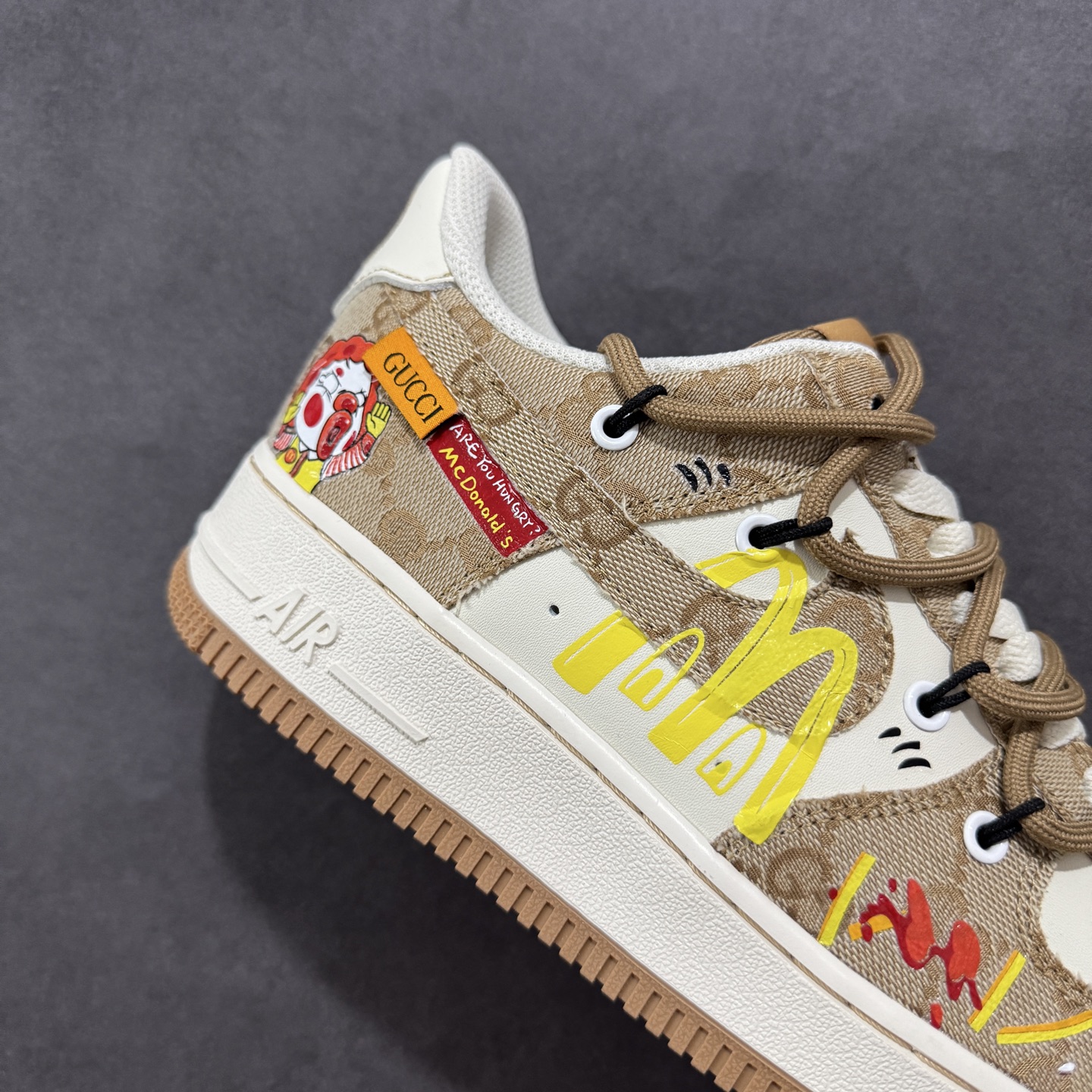 260 定制版Nike Air Force 1'07 Low ”McDonald's” 麦当劳 空军一号低帮休闲运动绑带板鞋 BD0077-111