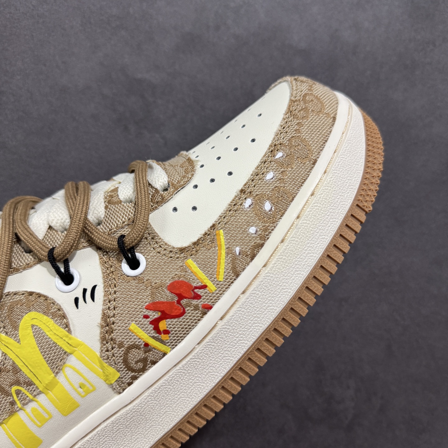 260 定制版Nike Air Force 1'07 Low ”McDonald's” 麦当劳 空军一号低帮休闲运动绑带板鞋 BD0077-111