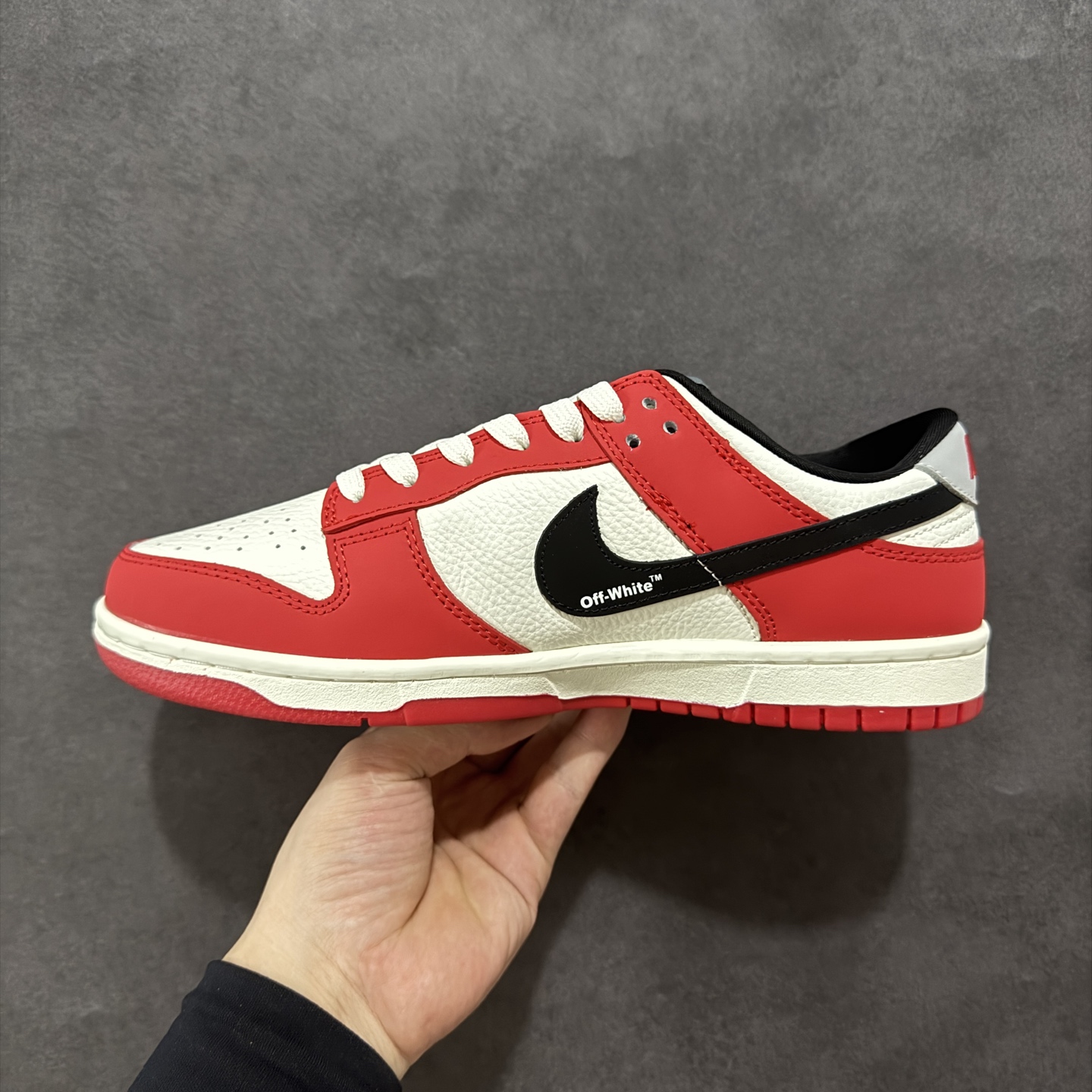 260 定制版Nike SB Dunk Low x OFF-WHITE 白红黑小钩 XY2026-159
