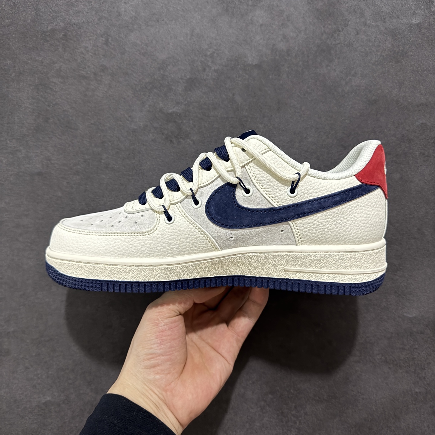 260 定制版Nike Air Force 1'07 Low LV联名 蓝勾抽绳 空军一号低帮休闲板鞋 DM6868-083