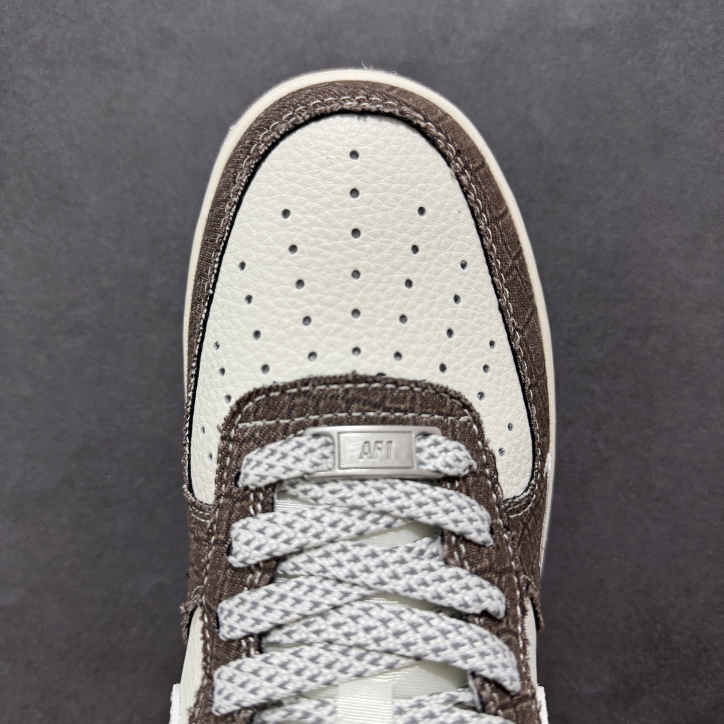 260 定制版Nike Air Force 1'07 Low LV联名 米棕暗格 空军一号低帮休闲板鞋 XS1958-552