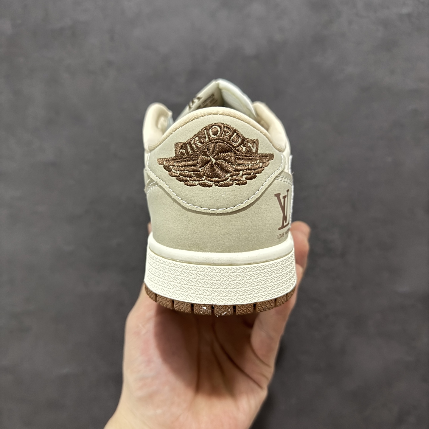 280 定制版Travis Scott x Fragment Design x Air Jordan 1 Low SP AJ1 LV联名 花勾鬼脸 低帮文化休闲板鞋 XS2024-060