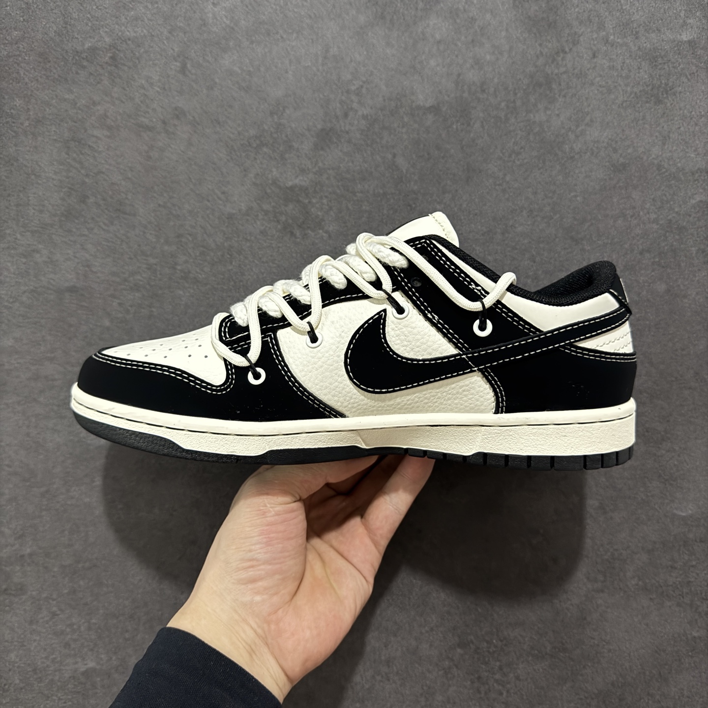 300 定制版Nike SB Dunk Low SUP系列 绑带黑白黑勾 周年高端定制 低帮休闲板鞋 YX5066-280
