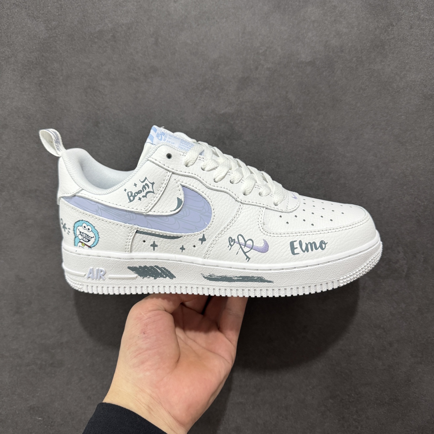 260 定制版520系列限定 “芝麻街”Nike Air Force 1 “SESAME STREET”空军一号定制低帮板鞋 FB8971-080
