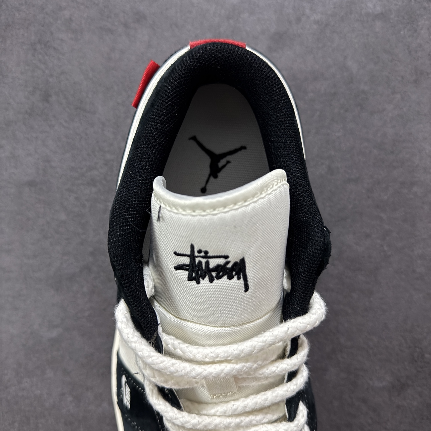 280 定制版Air Jordan 1 Low AJ1 乔1 斯图西联名 米黑黄织布标 高端定制 低帮复古篮球鞋 YX5066-302