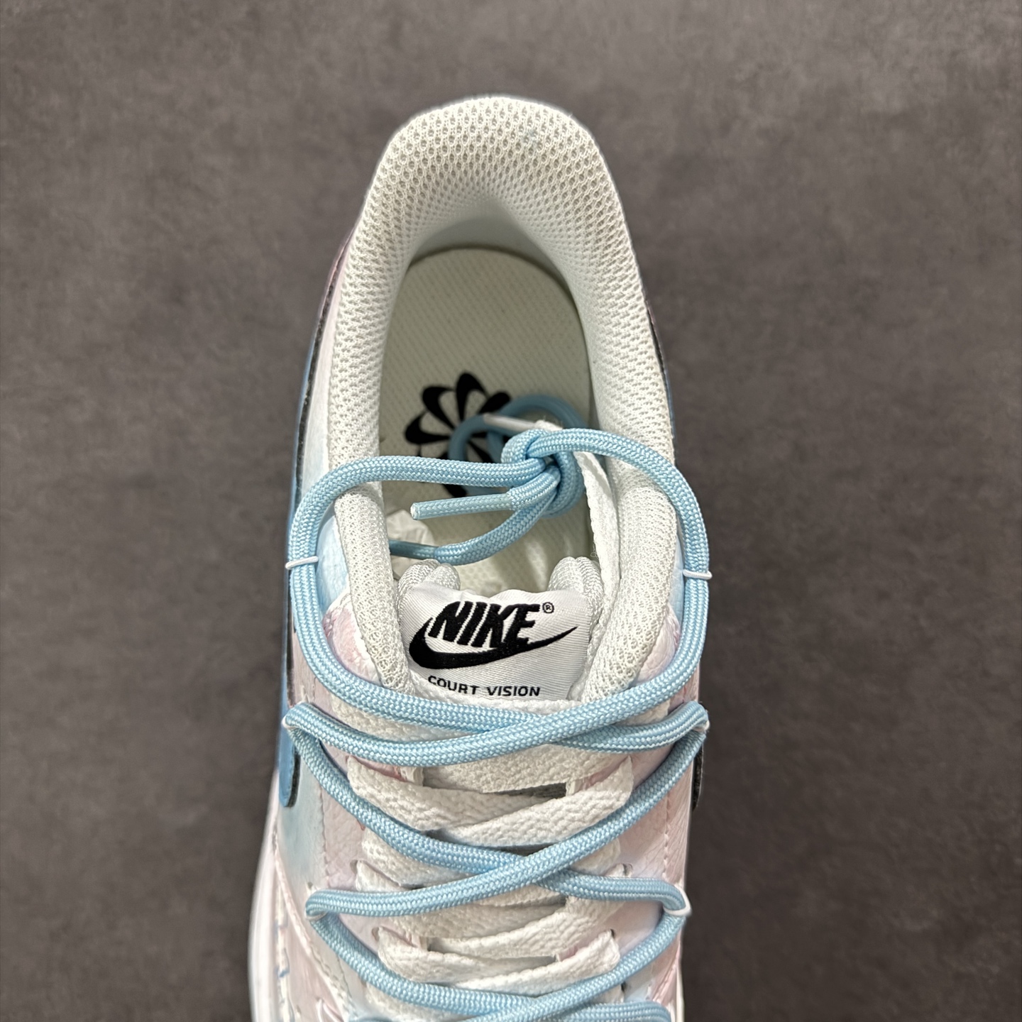 260 定制版Nike Court Vision 1 Low“半夏晚晚” 手绘涂鸦定制板鞋 DH2987-215