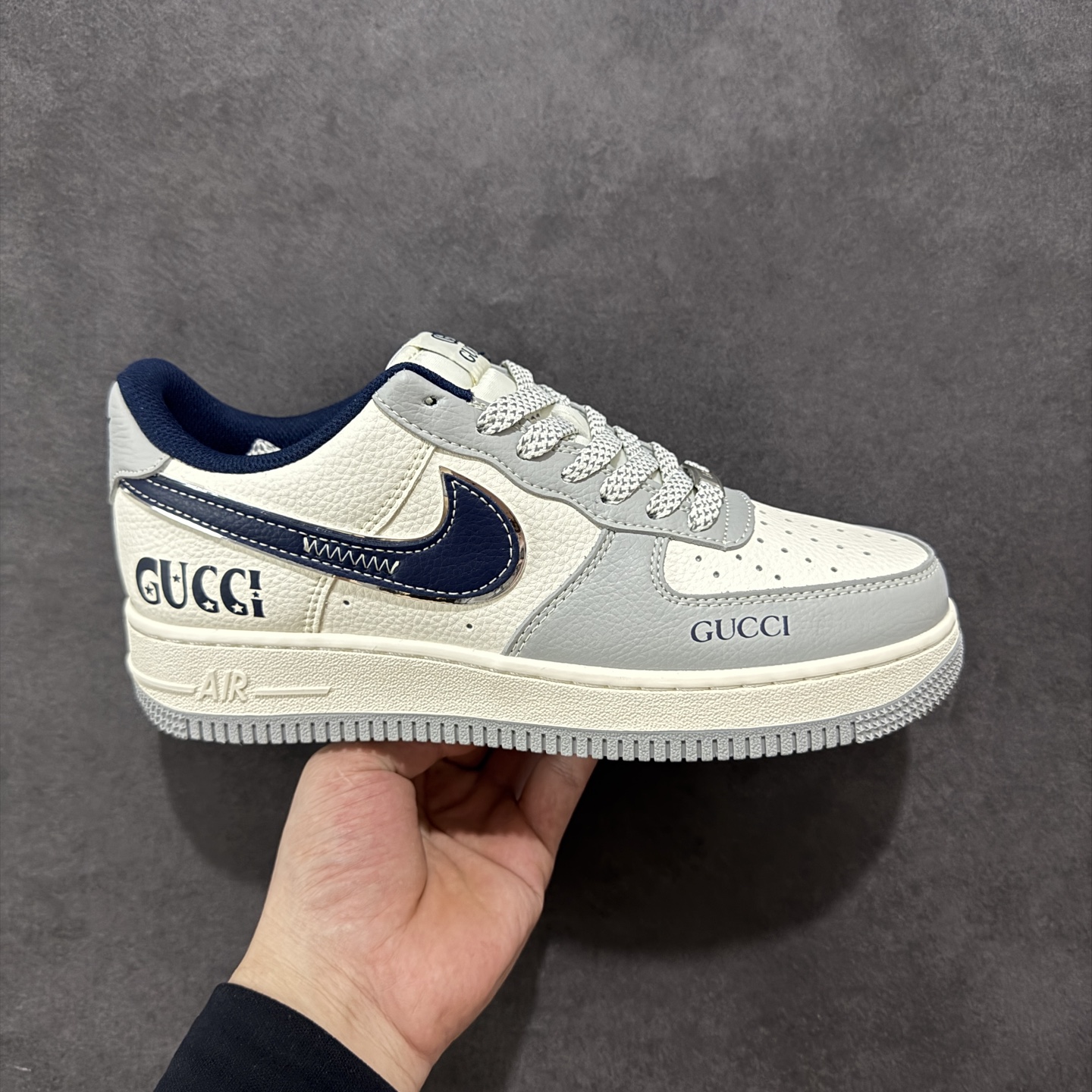 260 NIke Air Force 1 '07 Low “古驰联名——灰蓝勾”空军一号 低帮 运动鞋 休闲鞋 XS1958-543
