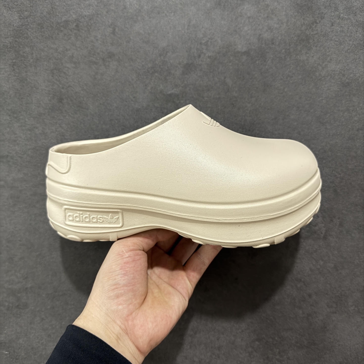 110 cs版本AD Adifom Stan Smith Platform Mule史密斯原型改良系列穆勒风松糕厚底休闲包头露跟凉鞋式拖鞋