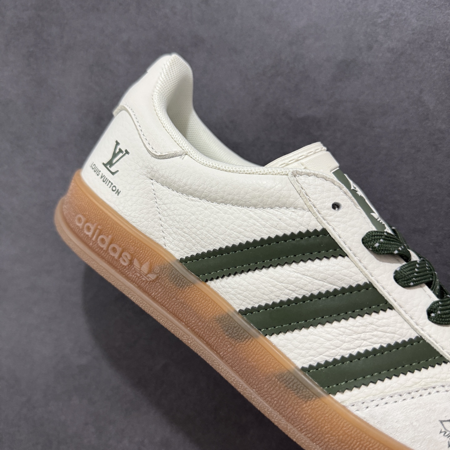  
【定制版】adidas originals Samba OG x Louis Vuitton 米白绿