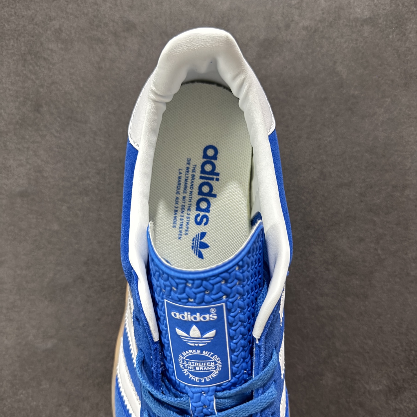 170 正确版adidas Originals Gazelle INdoor 蓝白 三叶草休闲防滑耐磨低帮板鞋 JI2061