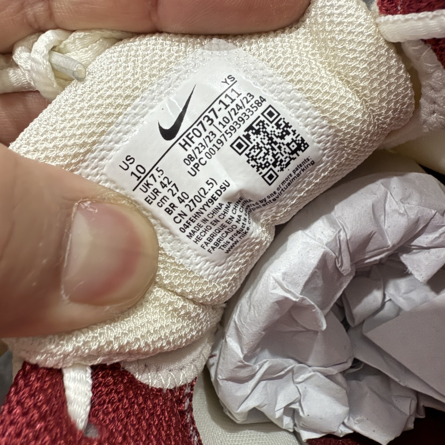 图片[7]-【Mok纯原】NK Zoom Vomero 5 佛莫罗5代系列经典复古运动慢跑鞋 米红 HF0737-111 市售最强天花板‼️ 前后掌均有气垫加持 市场唯一正品的色卡 高频 组合大底的顶级产物！ 原装档案原数据纸版楦型 采用正确色卡 合成革饰片组合双层网眼布鞋面材质 升级正确后跟TPU加固#耐弯折热塑框架支撑鞋身 正确4层组织中底搭载EVA轻量缓震(中底带有Zoom气垫加持 区别市面版本!!)#嵌入双层革新物料鞋垫,外置防滑耐磨橡胶底片 复古气质十足❗️ 尺码：35.5-46-选品中心