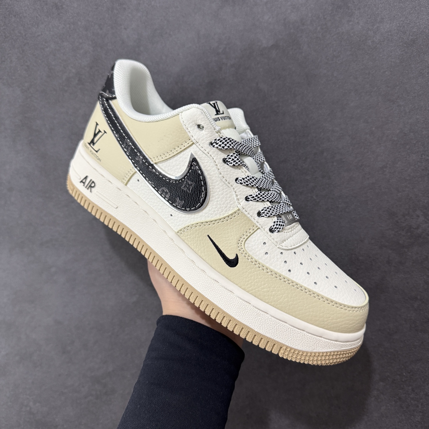 【定制版】Nike Air Force 1'07 Low LV联名 奶茶 空军一号低帮休闲板鞋 ZH2598-308