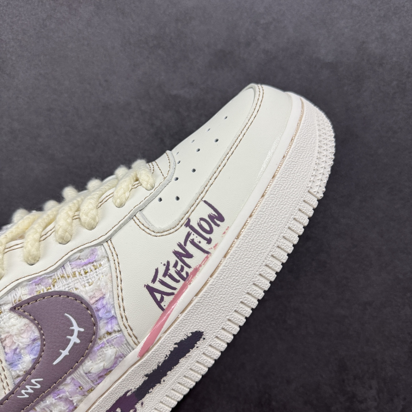 【定制版】Nike Air Force 1'07 Low ”Purple Rabbit Baby” 小香风系列 紫兔宝宝 空军一号低帮休闲板鞋 FJ7740-910