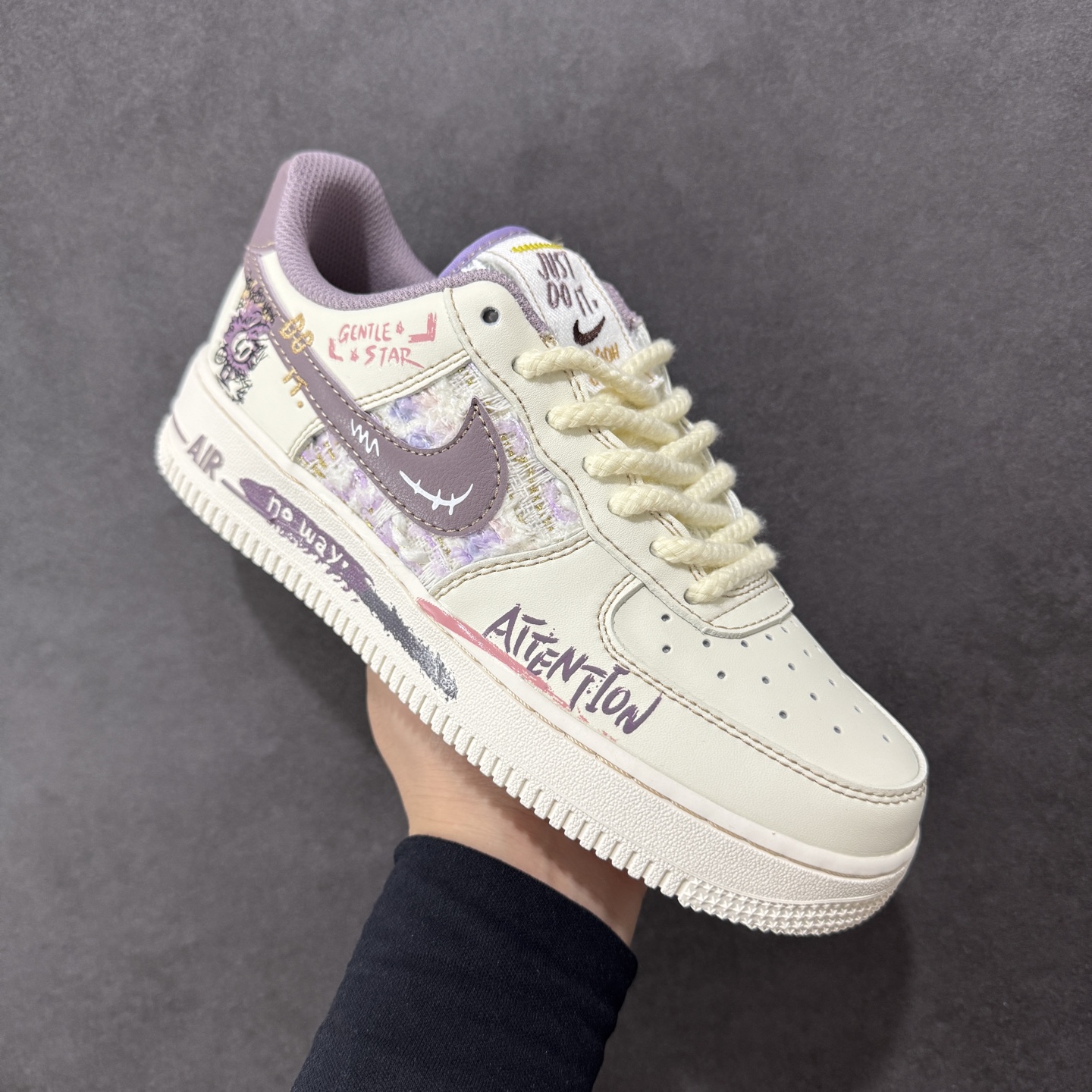 【定制版】Nike Air Force 1'07 Low ”Purple Rabbit Baby” 小香风系列 紫兔宝宝 空军一号低帮休闲板鞋 FJ7740-910
