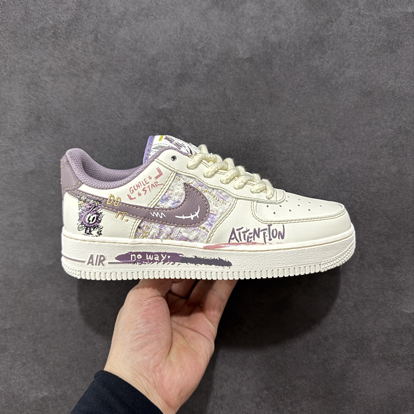 【定制版】Nike Air Force 1’07 Low ”Purple Rabbit Baby” 小香风系列 紫兔宝宝 空军一号低帮休闲板鞋 FJ7740-910
