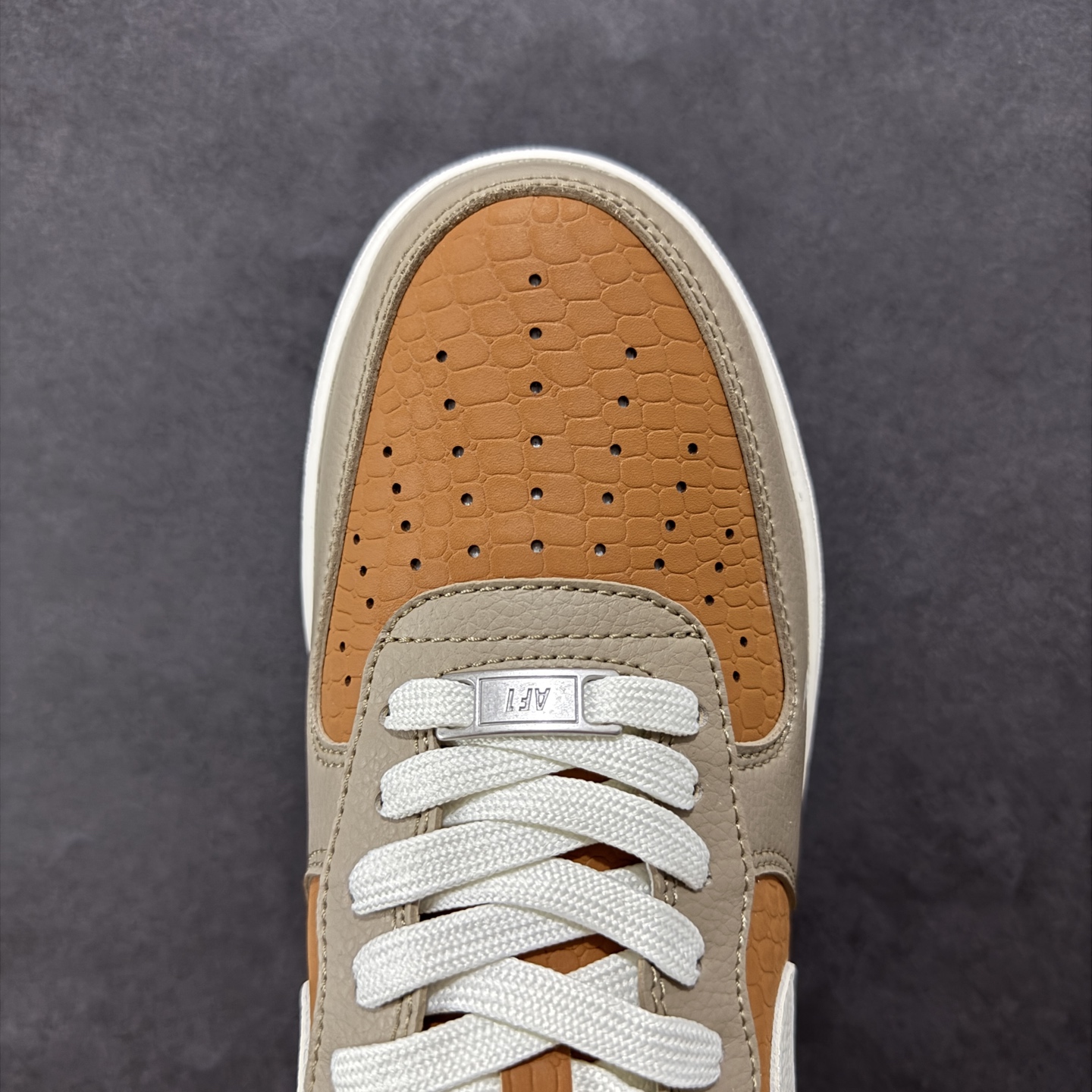 【定制版】Nike Air Force 1'07 Low TS联名 灰棕小白勾 空军一号低帮休闲板鞋 LW9279-006