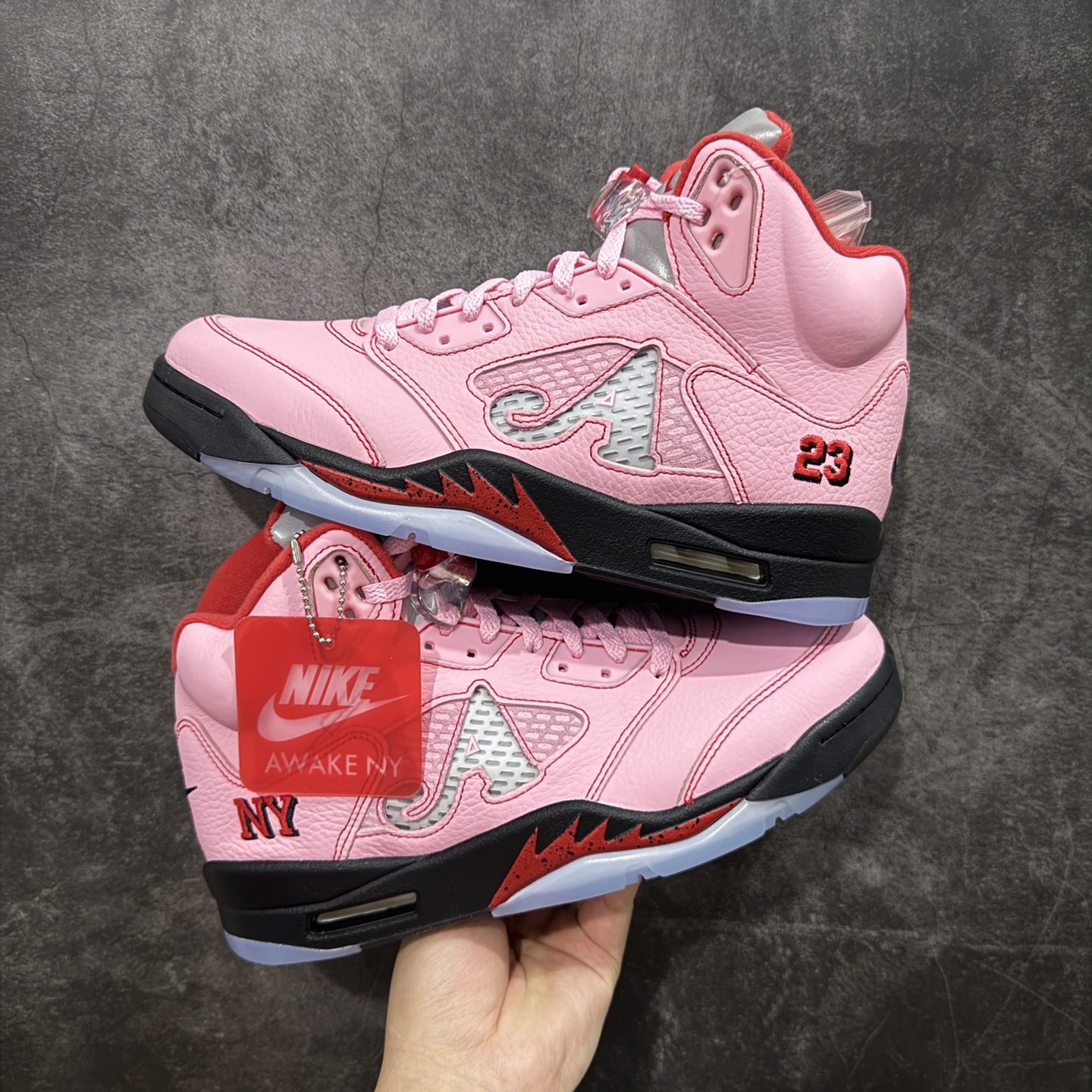 
【纯原】Awake NY x Air Jordan AJ5 联名北极粉 DV4982-600 
SZ原
