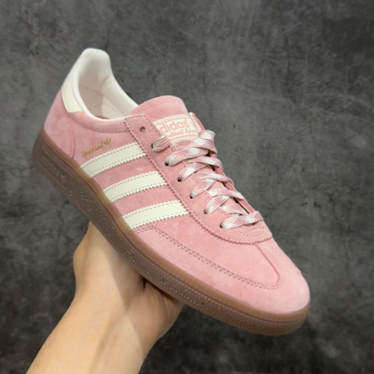  
【渠道纯原版】Adidas Handball Spezial  阿迪达斯经典款牛皮复古休闲板鞋 白粉