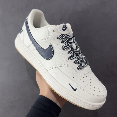  
【定制版】Nike Court Vision 1 LOW 低帮 板鞋  “NIKE联名——蓝勾生胶”