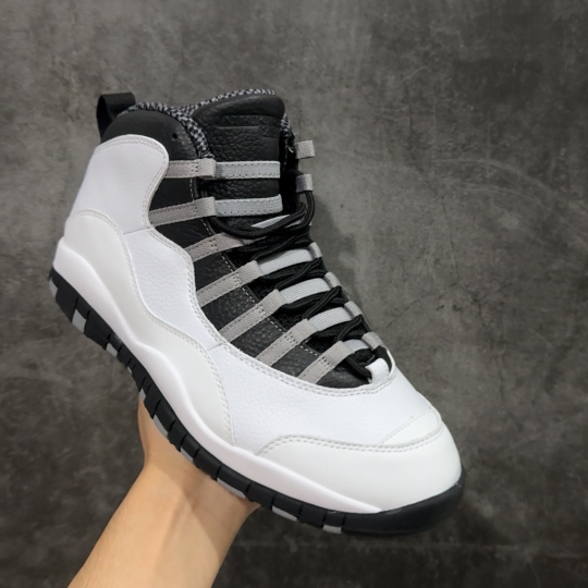  
【纯原】Air Jordan 10 OG“Steel”2025复刻 aj10黑白黑色 HJ6779-
