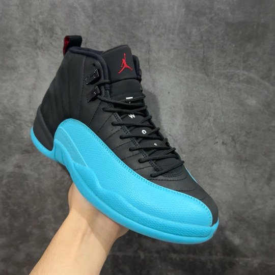 【纯原】Air Jordan 12 AJ12乔12 文化篮球鞋 黑蓝 伽马蓝 -027圈内知名口碑大厂出