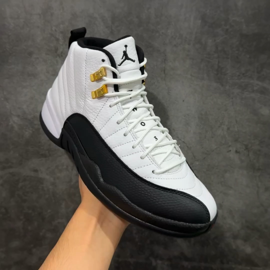 【纯原】Air Jordan AJ12 Retro 潮流 中帮 复古篮球鞋 金扣2025版 CT8013
