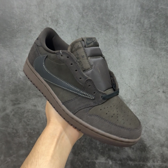 【纯原】Air Jordan 1 x Travis Scott AJ1 x TS联名棕钩低帮 DM786