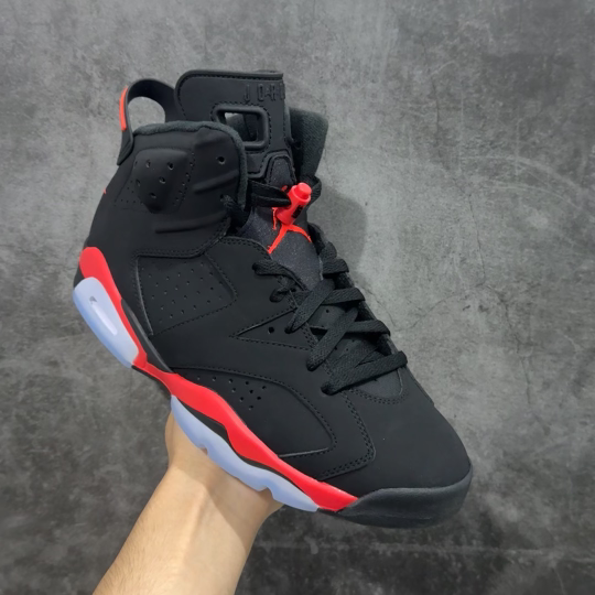 【纯原】Air Jordan AJ6 Retro 反转红外线2026复刻黑红 CT8529-001 高端