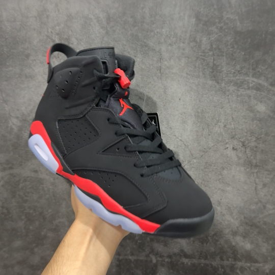 【纯原】Air Jordan AJ6 Retro 反转红外线2026复刻黑红 CT8529-001 耗时