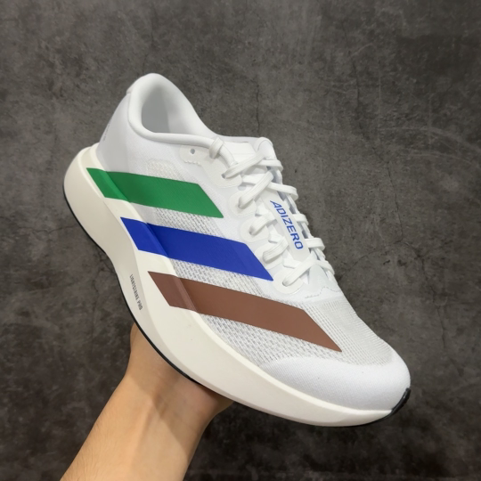 【纯原】AD Adizero Evo SL M 白蓝零度系列马拉松轻量竞速运动跑鞋 KI3393原材料 