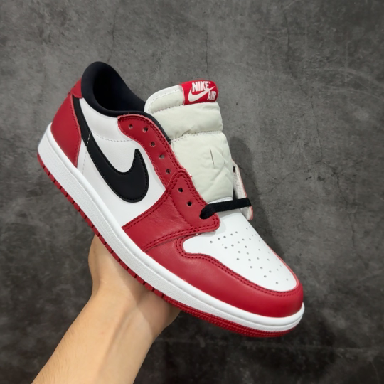 【纯原】Air Jordan 1 Low og AJ1乔1低帮男子文化篮球鞋 白红芝加哥 HQ6998-