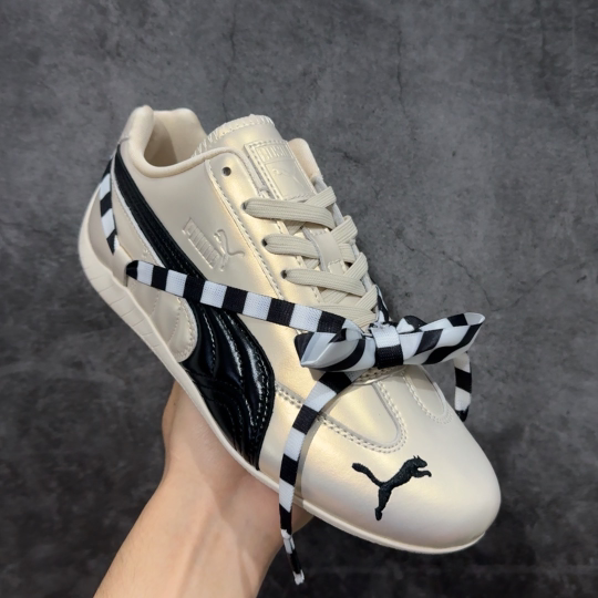 【纯原】ROSE x PUMA彪马 speedcat 舒适百搭芭蕾绑带镂空甜美设计感撞色 生活休闲鞋 女