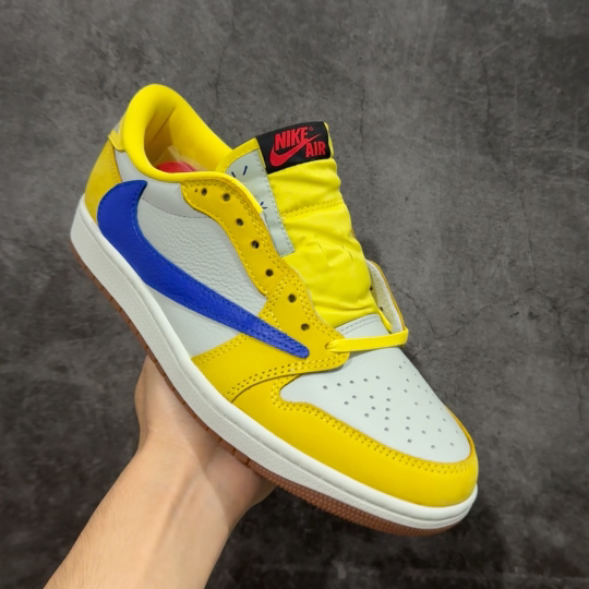 【纯原】Air Jordan 1 x Travis Scott AJ1 x TS联名黄倒钩低帮 DZ41
